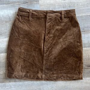 Corduroy Mini Skirt